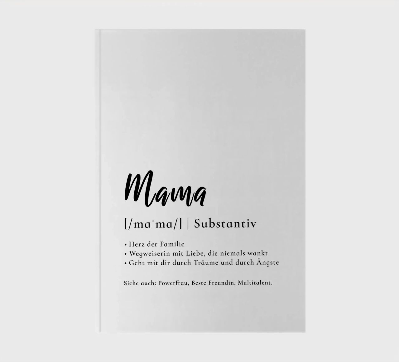 Mama - Definition Muttertag Geschenk diario da Typo Designs