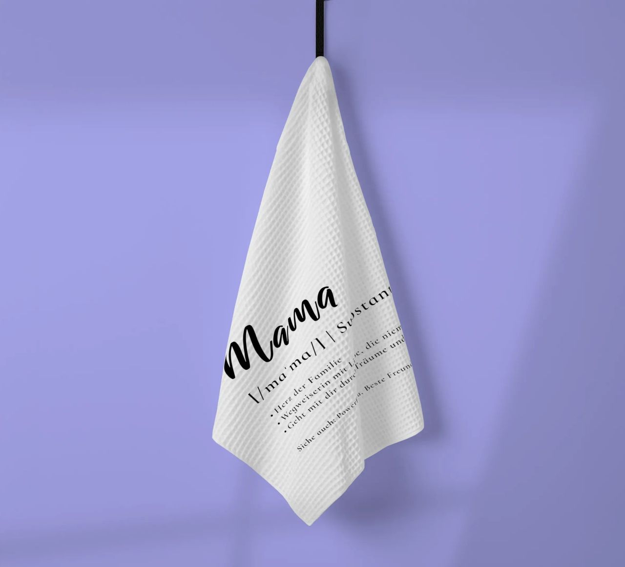 Mama - Definition Muttertag Geschenk canovaccio da cucina da Typo Designs