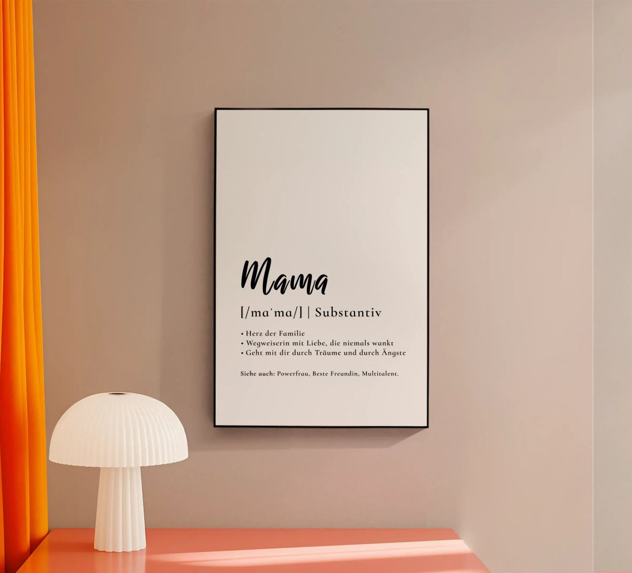 Mama - Definition Muttertag Geschenk plexiglass da Typo Designs