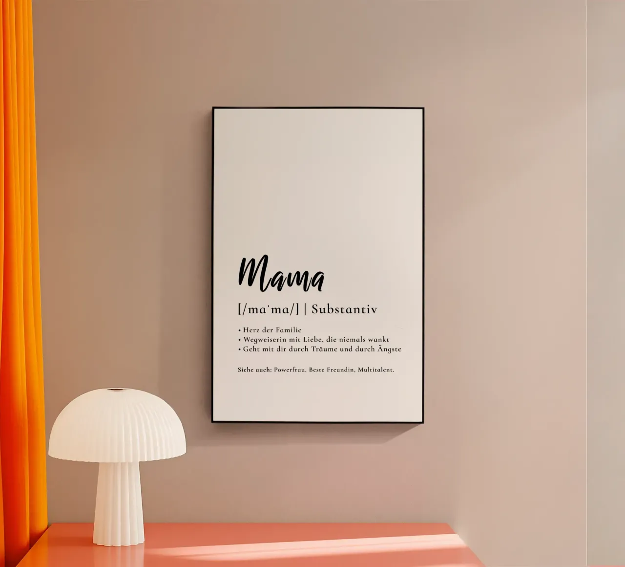 Mama - Definition Muttertag Geschenk plexiglass da Typo Designs