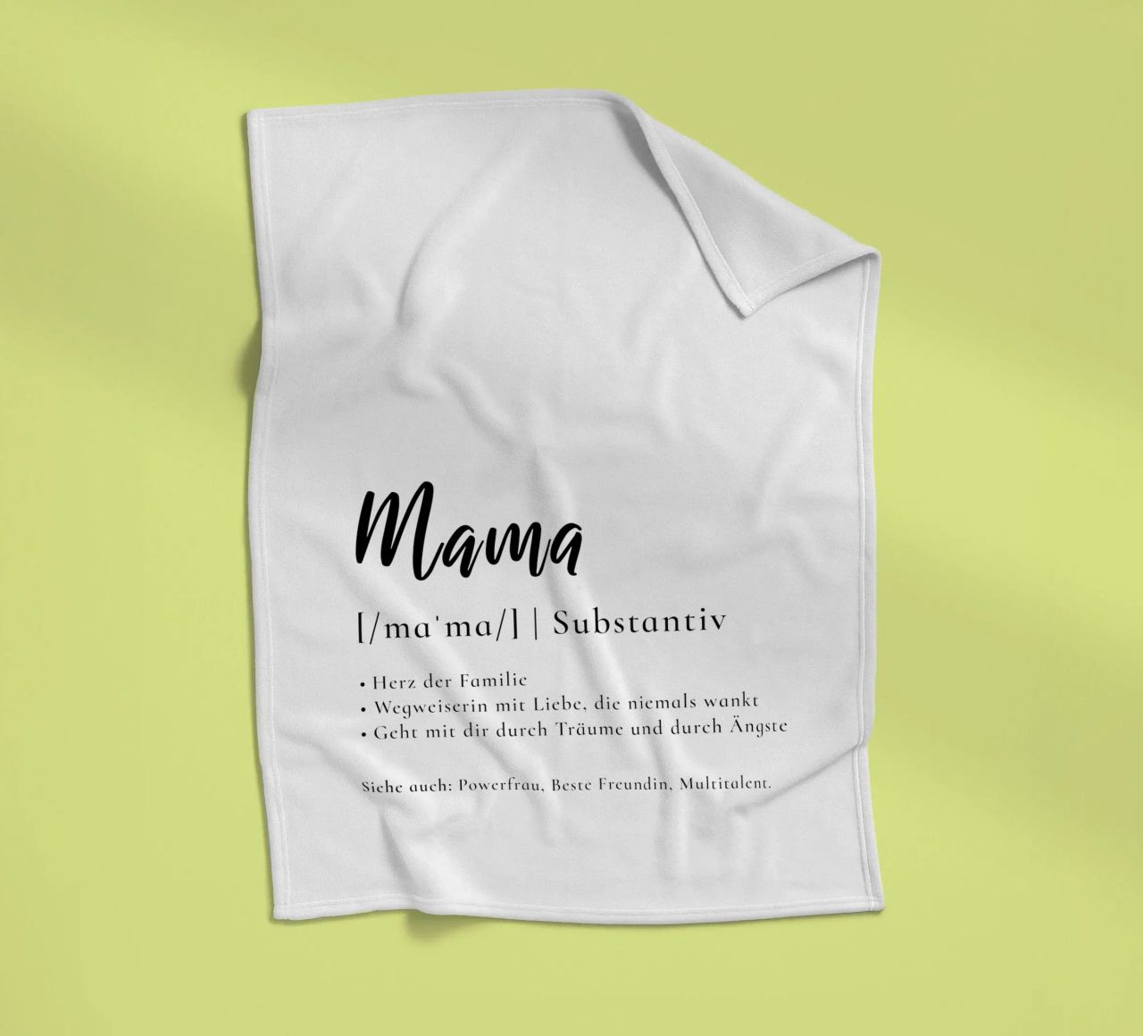 Mama - Definition Muttertag Geschenk coperta in pile da Typo Designs