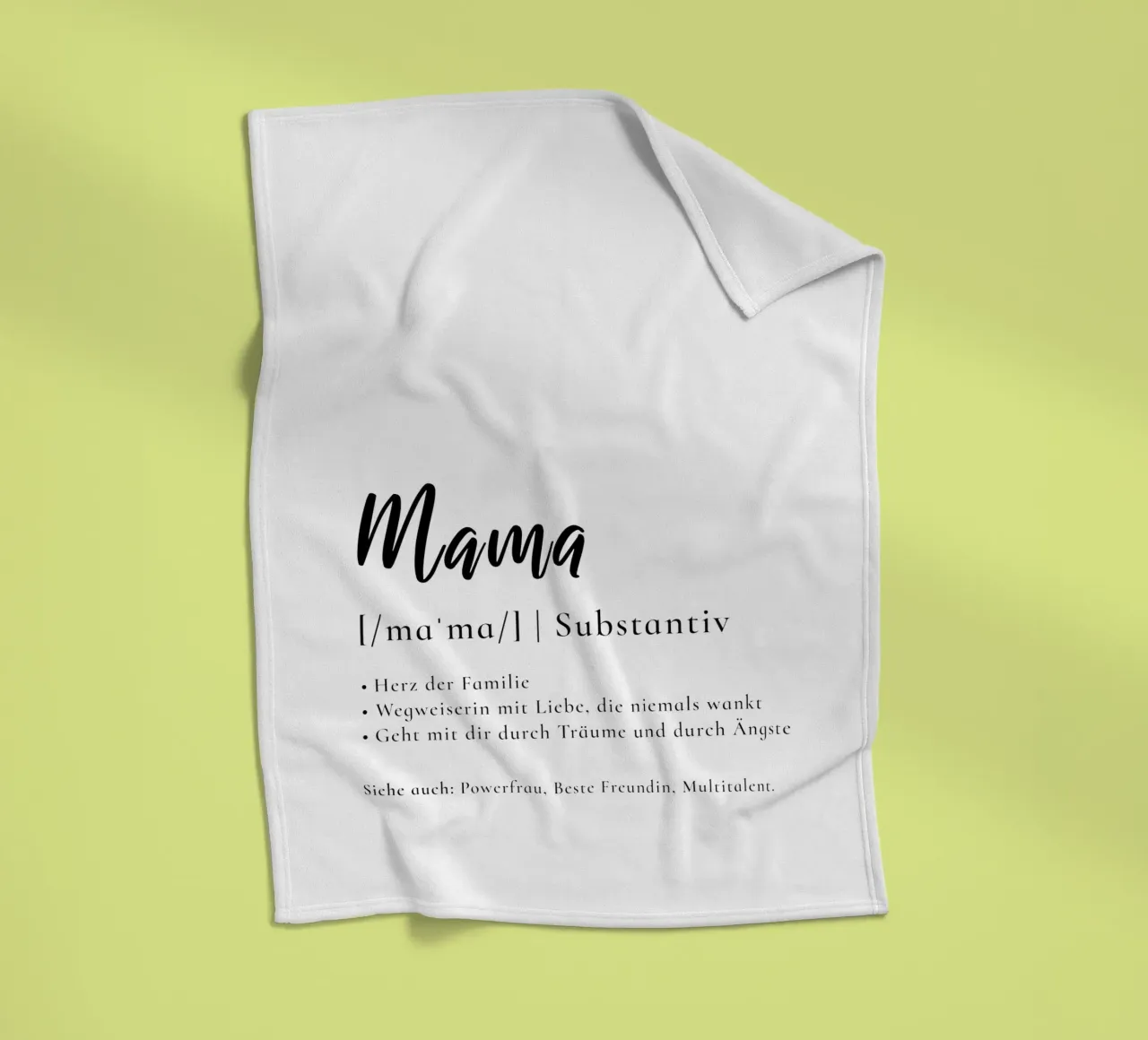 Mama - Definition Muttertag Geschenk coperta in pile da Typo Designs