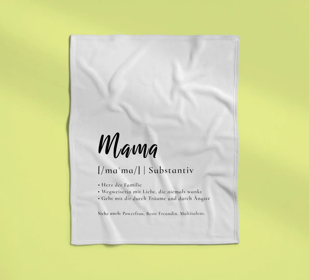 Mama - Definition Muttertag Geschenk coperta in pile da Typo Designs