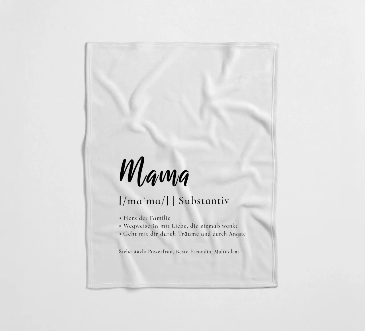 Mama - Definition Muttertag Geschenk coperta in pile da Typo Designs