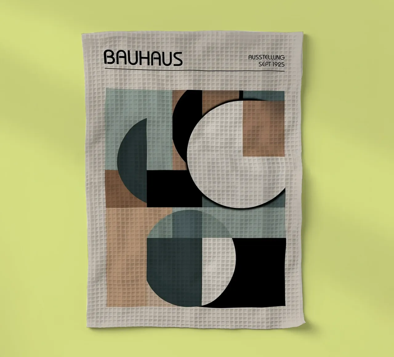 Arte geometrica retrò Bauhaus canovaccio da cucina da Charles A Boudreau