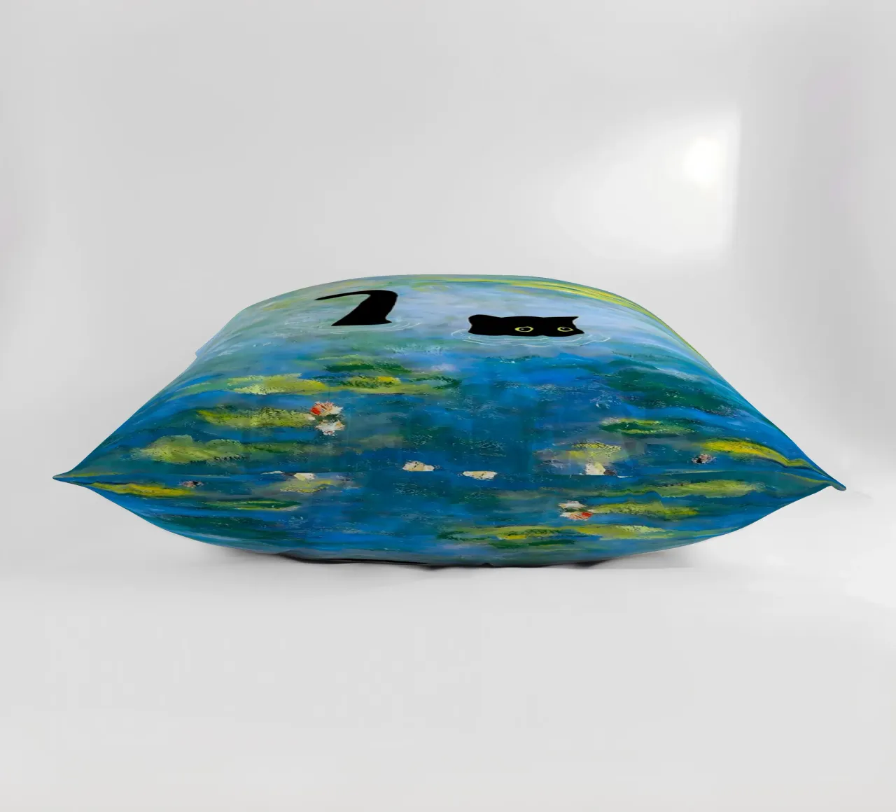 Gatto Monet cuscino da Margaret Marie Ostrout