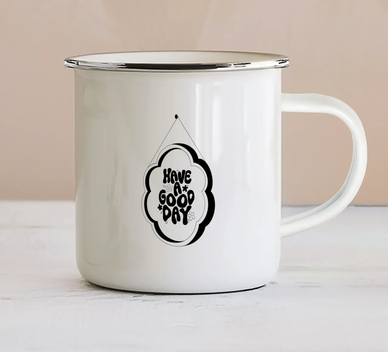 Have A Good Day tazza in smalto da byh.illustration