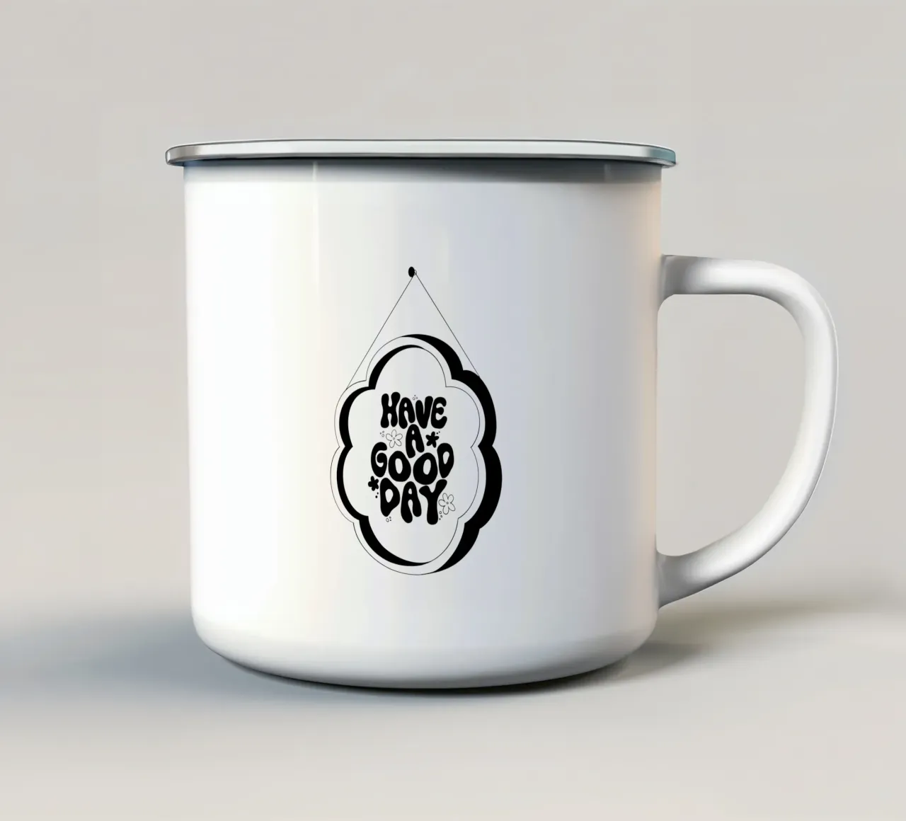 Have A Good Day tazza in smalto da byh.illustration