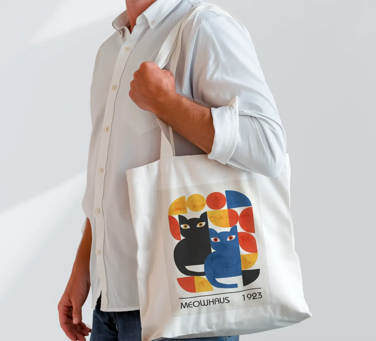 MEOWHAUS 1923 tote bag by Dale Edward YoungJr