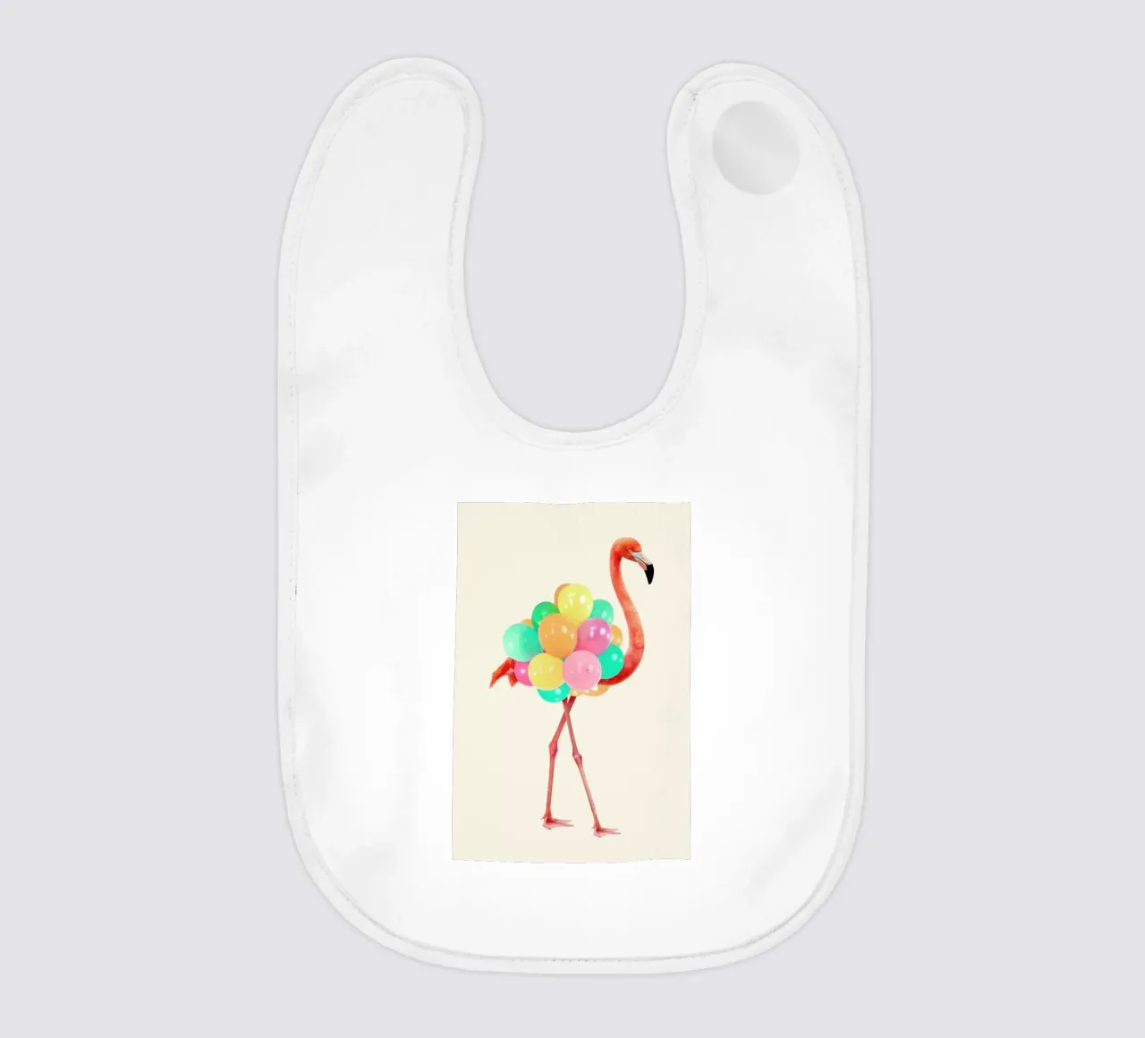Flamingo Party bavaglino da Paul Fuentes Design