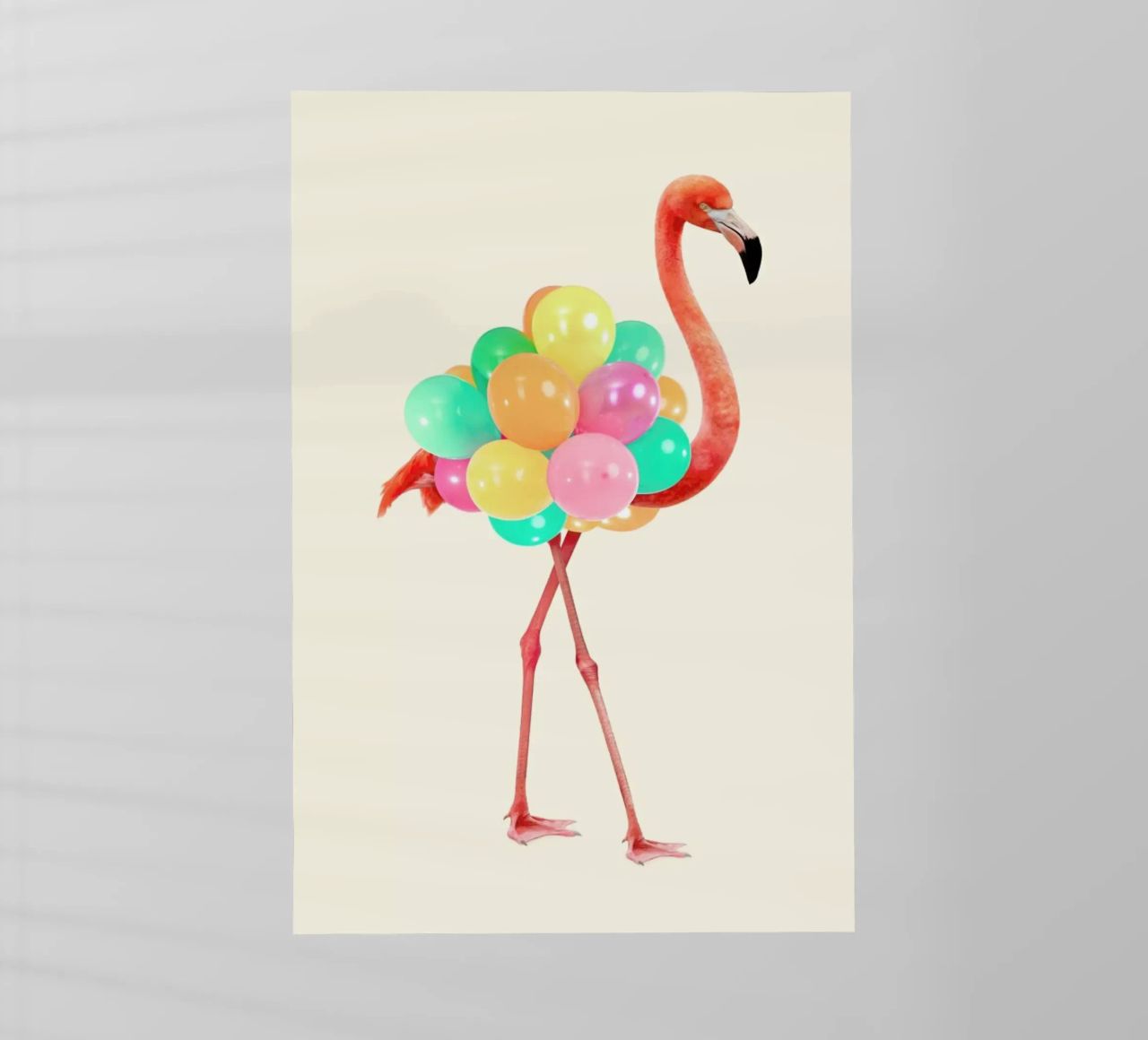 Flamingo Party pellicola backlit da Paul Fuentes Design
