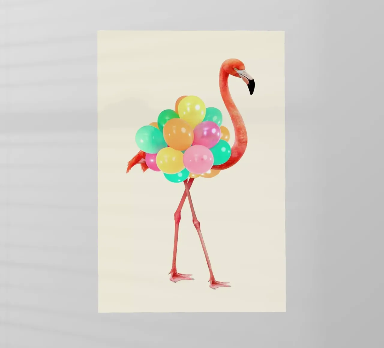 Flamingo Party backlit film by Paul Fuentes Design