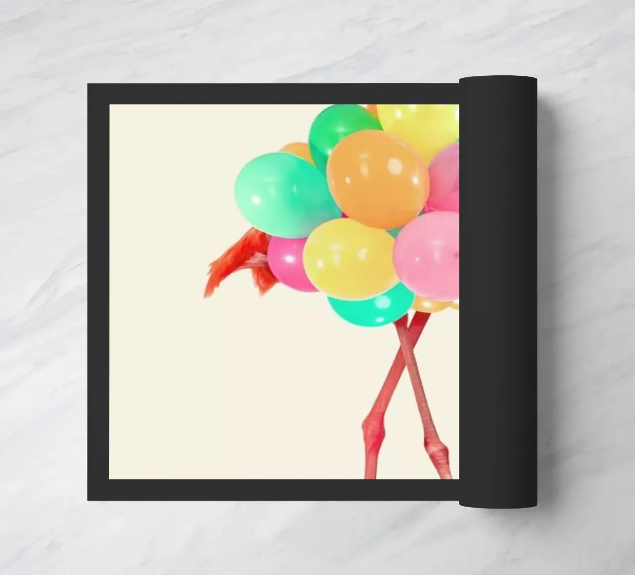 Flamingo Party felpudo de Paul Fuentes Design