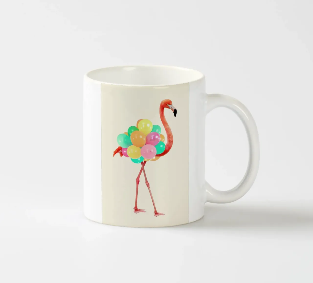 Flamingo Party tazza in ceramica da Paul Fuentes Design