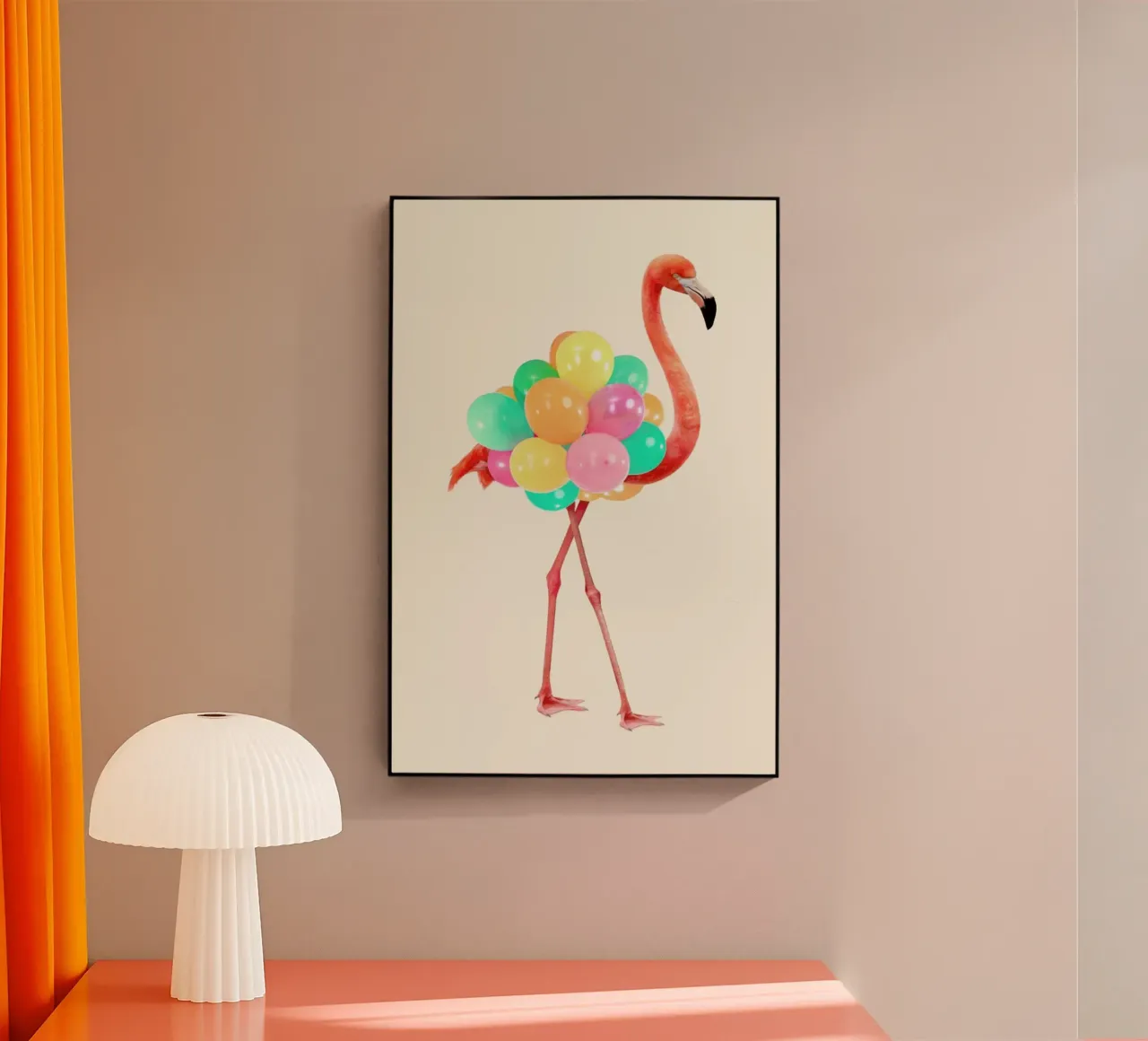 Flamingo Party plexiglass da Paul Fuentes Design