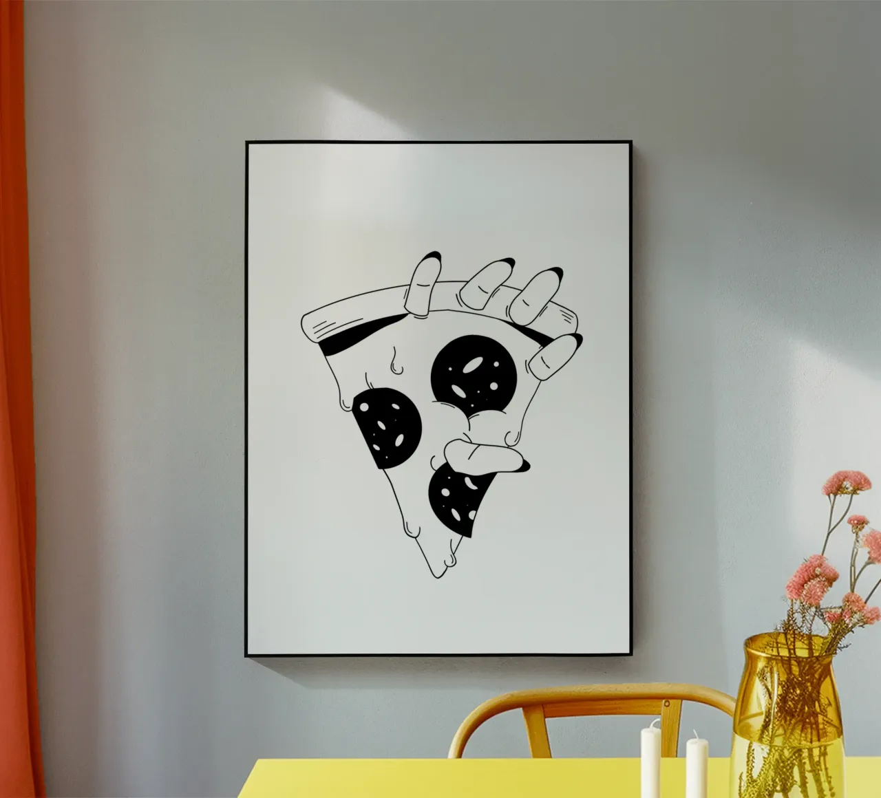 Pizza Hand plexiglass da byh.illustration