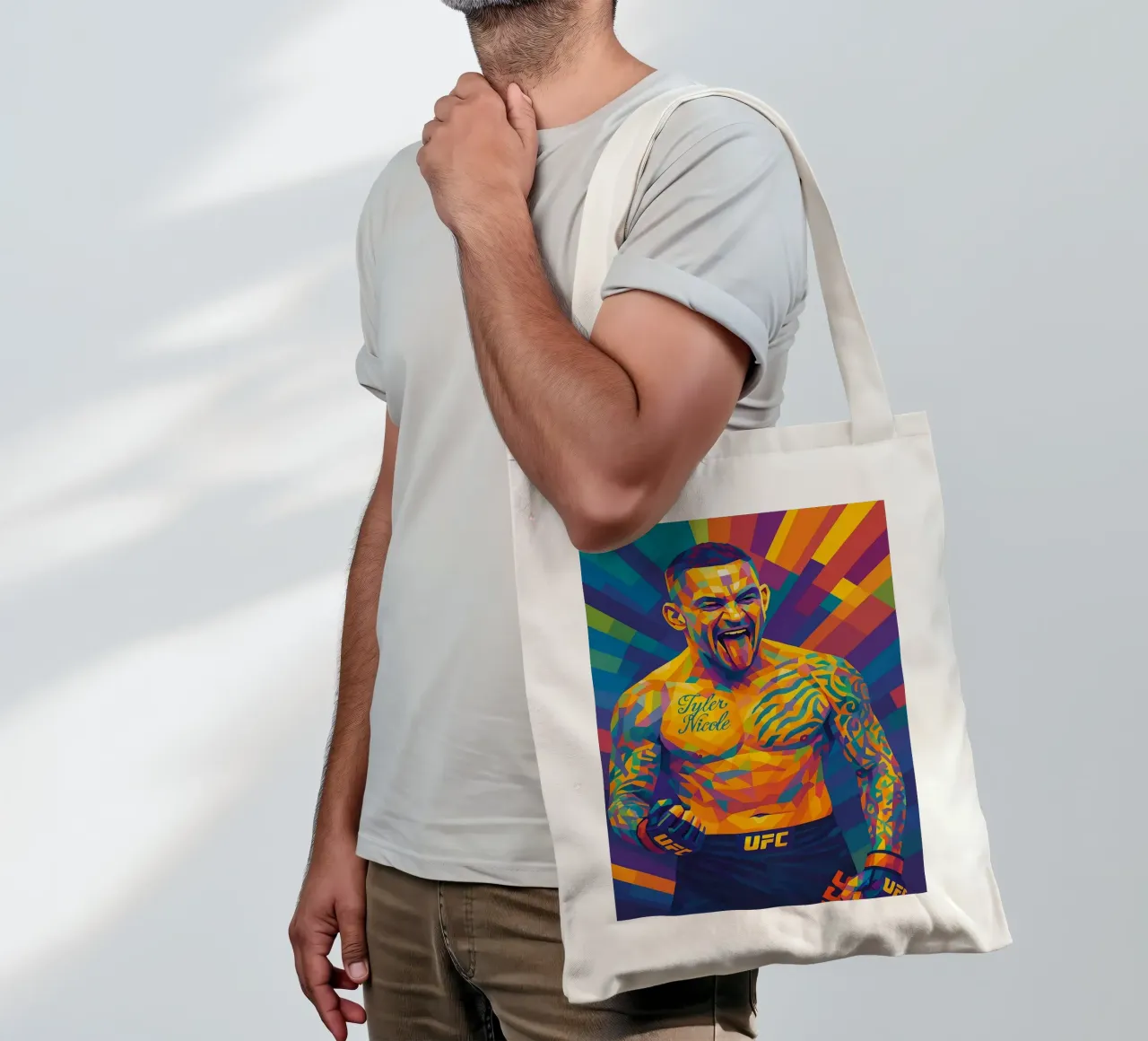 Dustin Poirier borsa in juta da HopeStudio