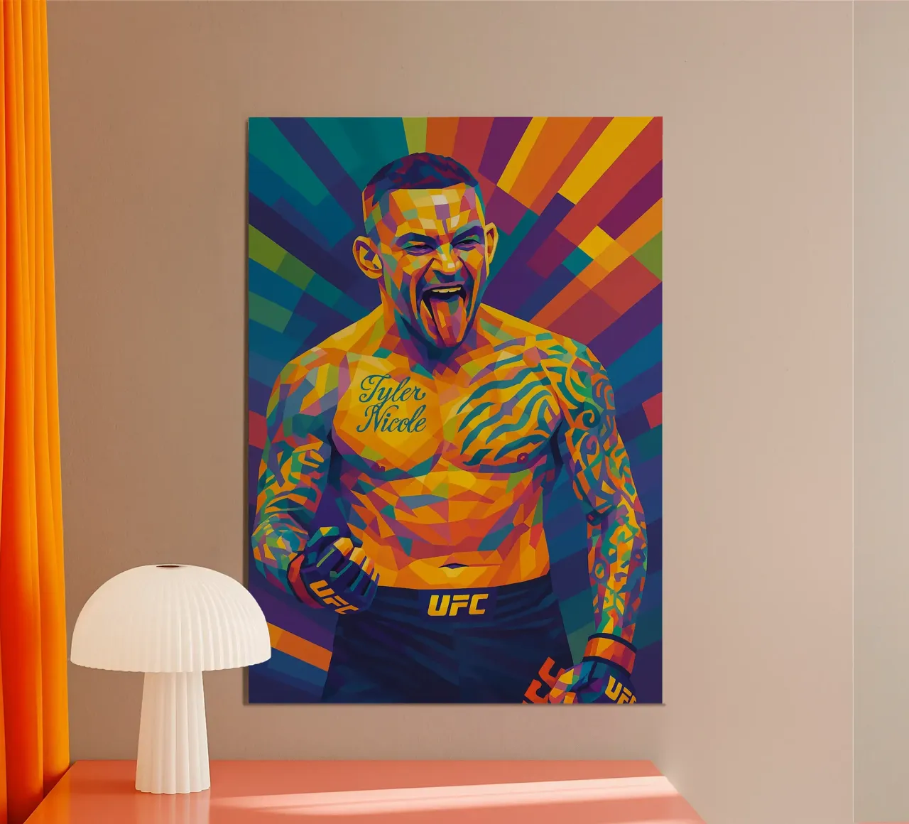 Dustin Poirier carta hahnemühle da HopeStudio