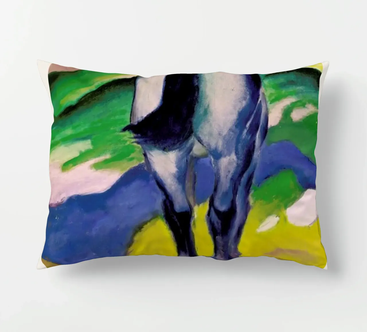 Franz Marc - Blaues Pferd II cuscino da ARTOTHEK