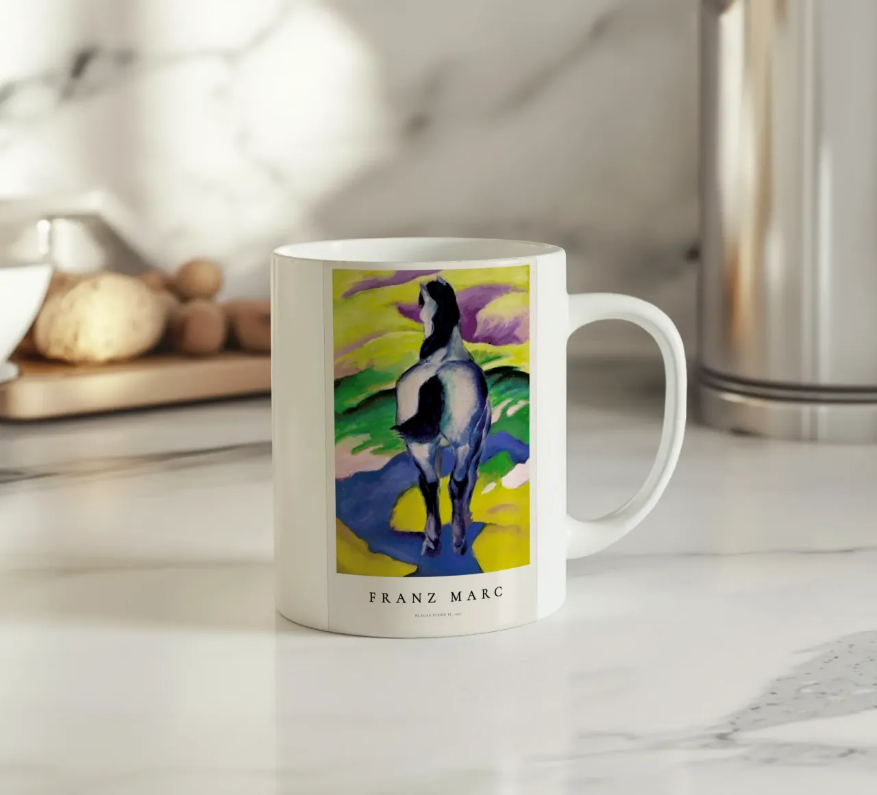 Franz Marc - Blaues Pferd II tazza in ceramica da ARTOTHEK