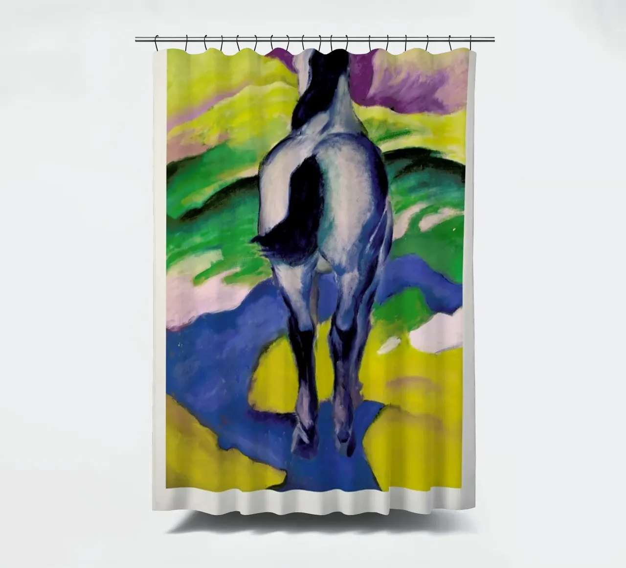 Franz Marc - Blaues Pferd II tenda da doccia da ARTOTHEK