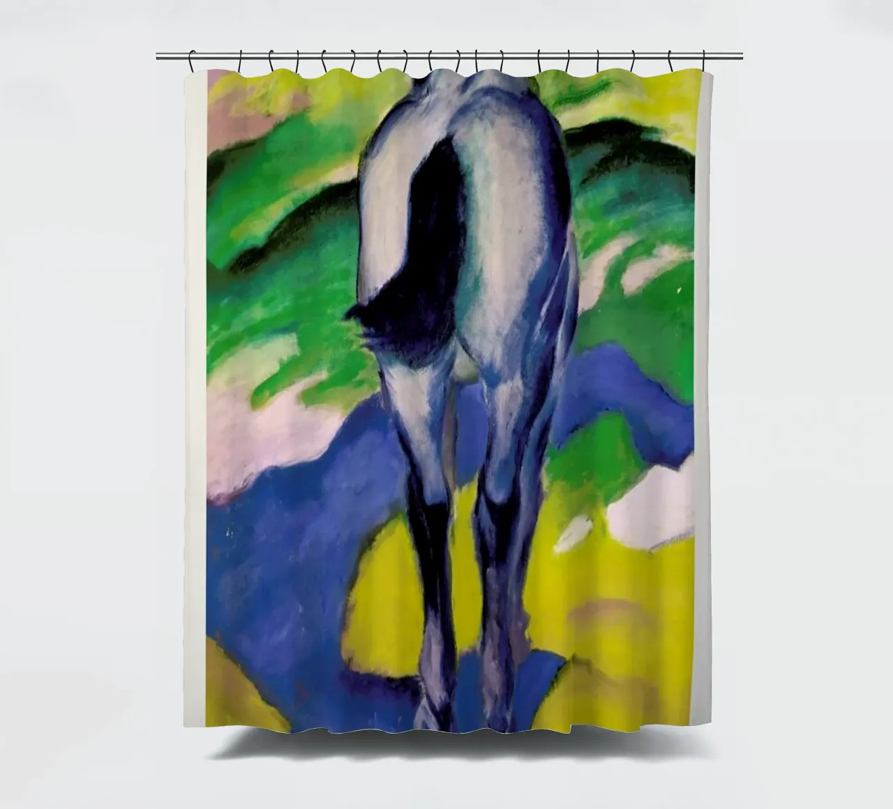 Franz Marc - Blaues Pferd II tenda da doccia da ARTOTHEK