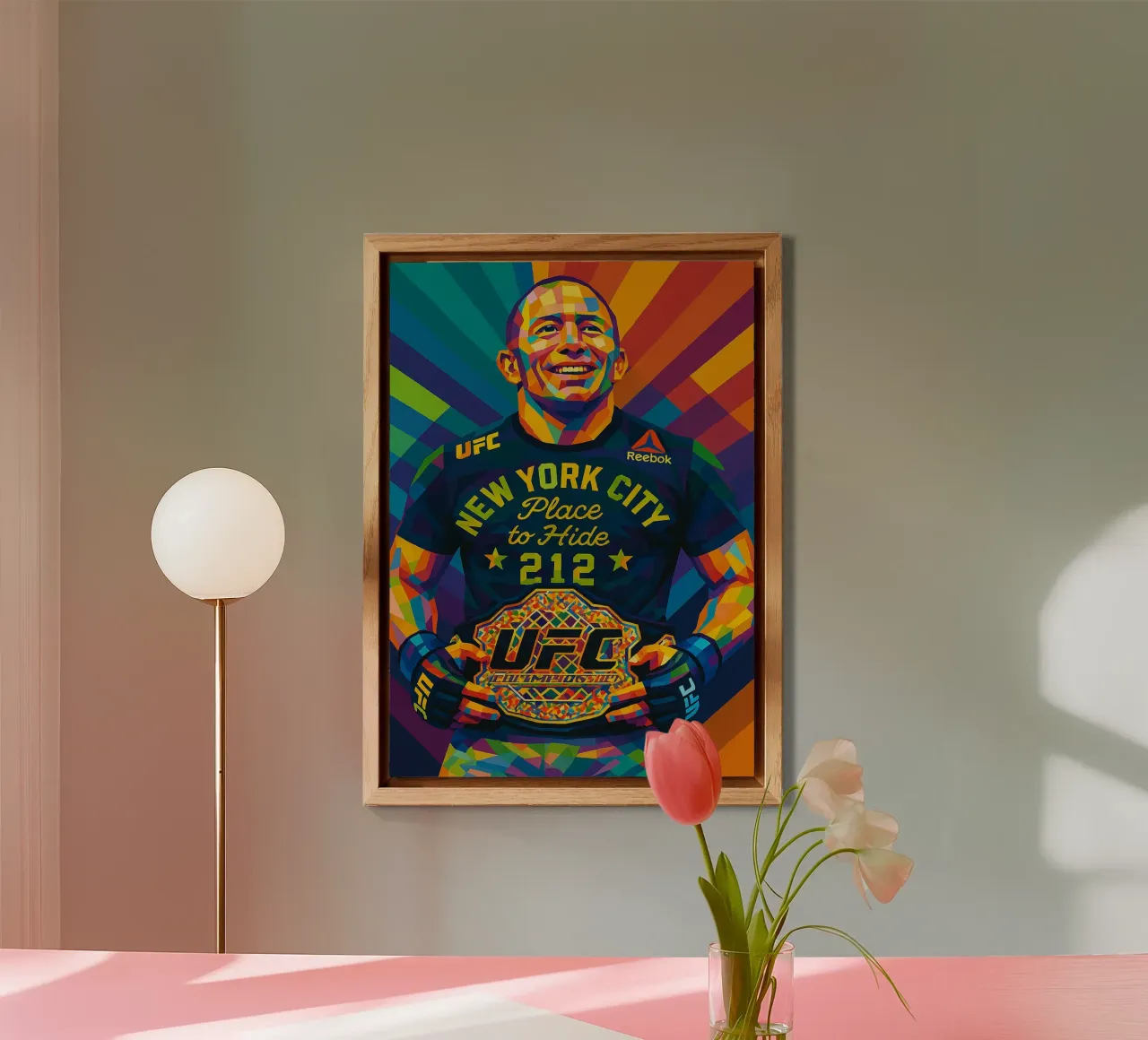 Georges St-Pierre alluminio dibond da HopeStudio