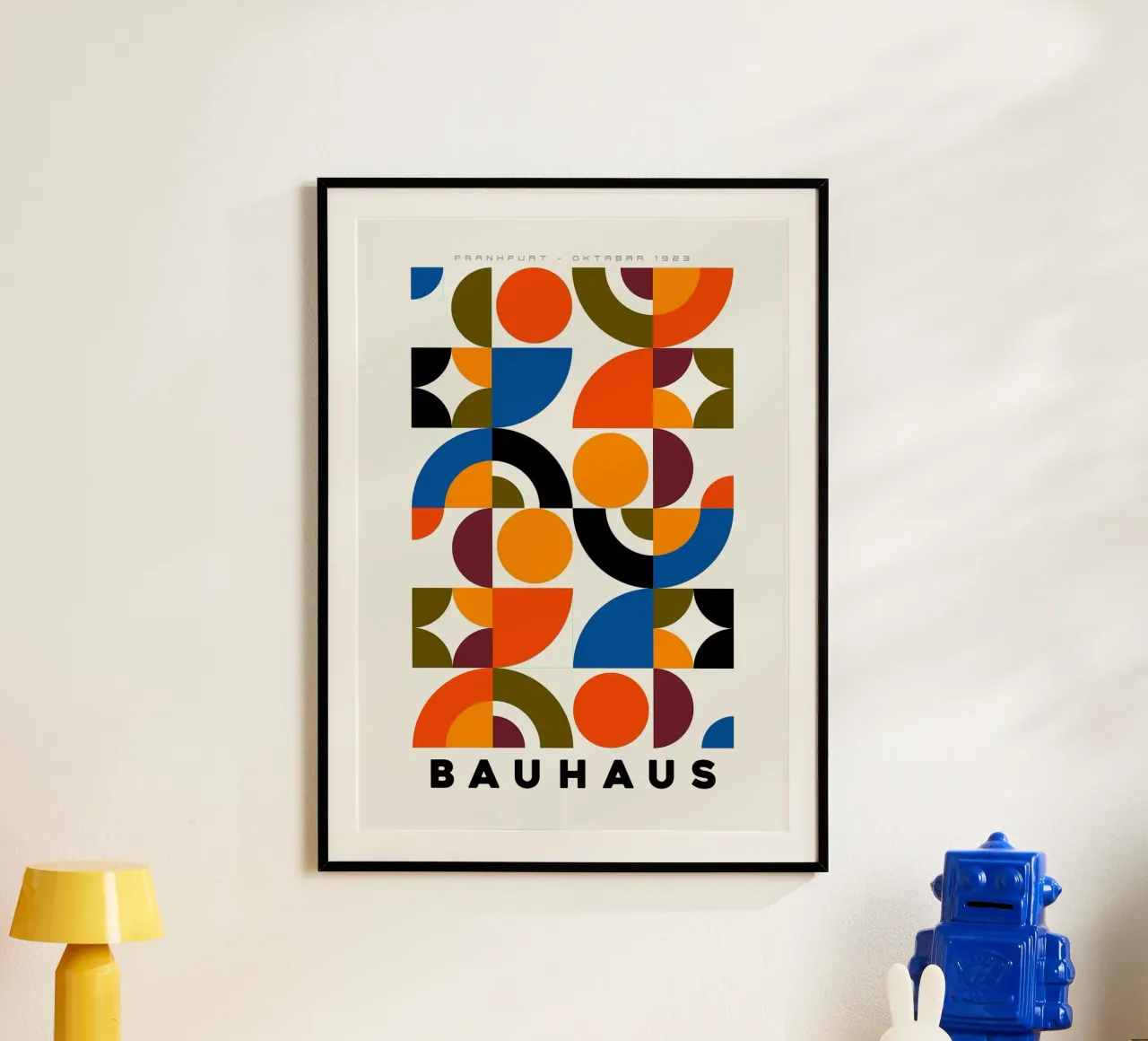 Bauhaus Comp BORG poster con telaio in plastica da Dale Edward YoungJr