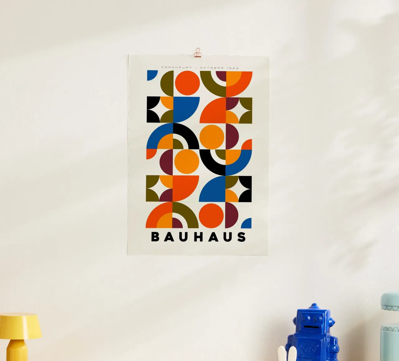 Bauhaus Comp BORG poster con telaio in plastica da Dale Edward YoungJr