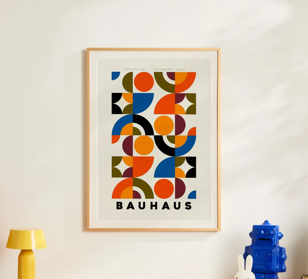 Bauhaus Comp BORG poster con telaio in plastica da Dale Edward YoungJr