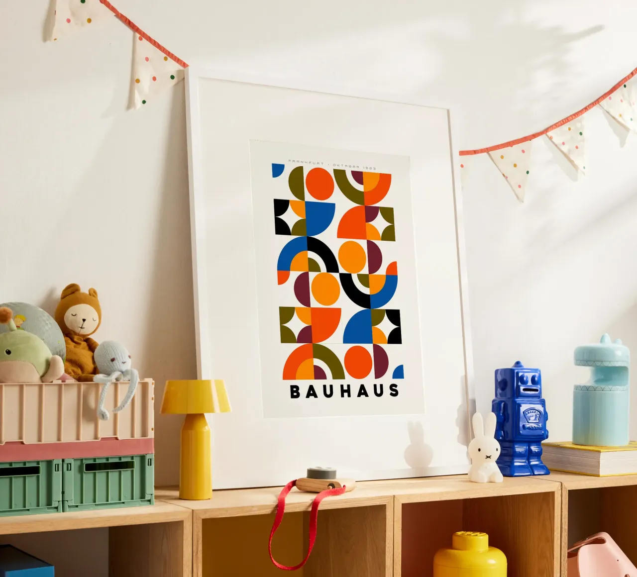 Bauhaus Comp BORG poster con telaio in plastica da Dale Edward YoungJr