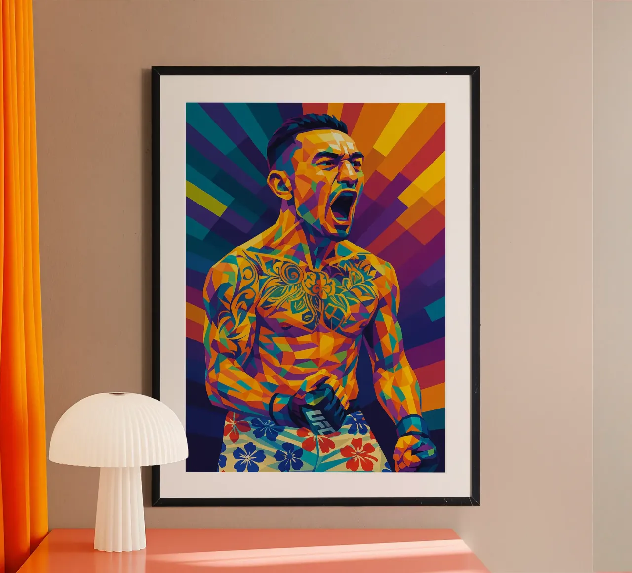 Max Holloway carta hahnemühle da HopeStudio