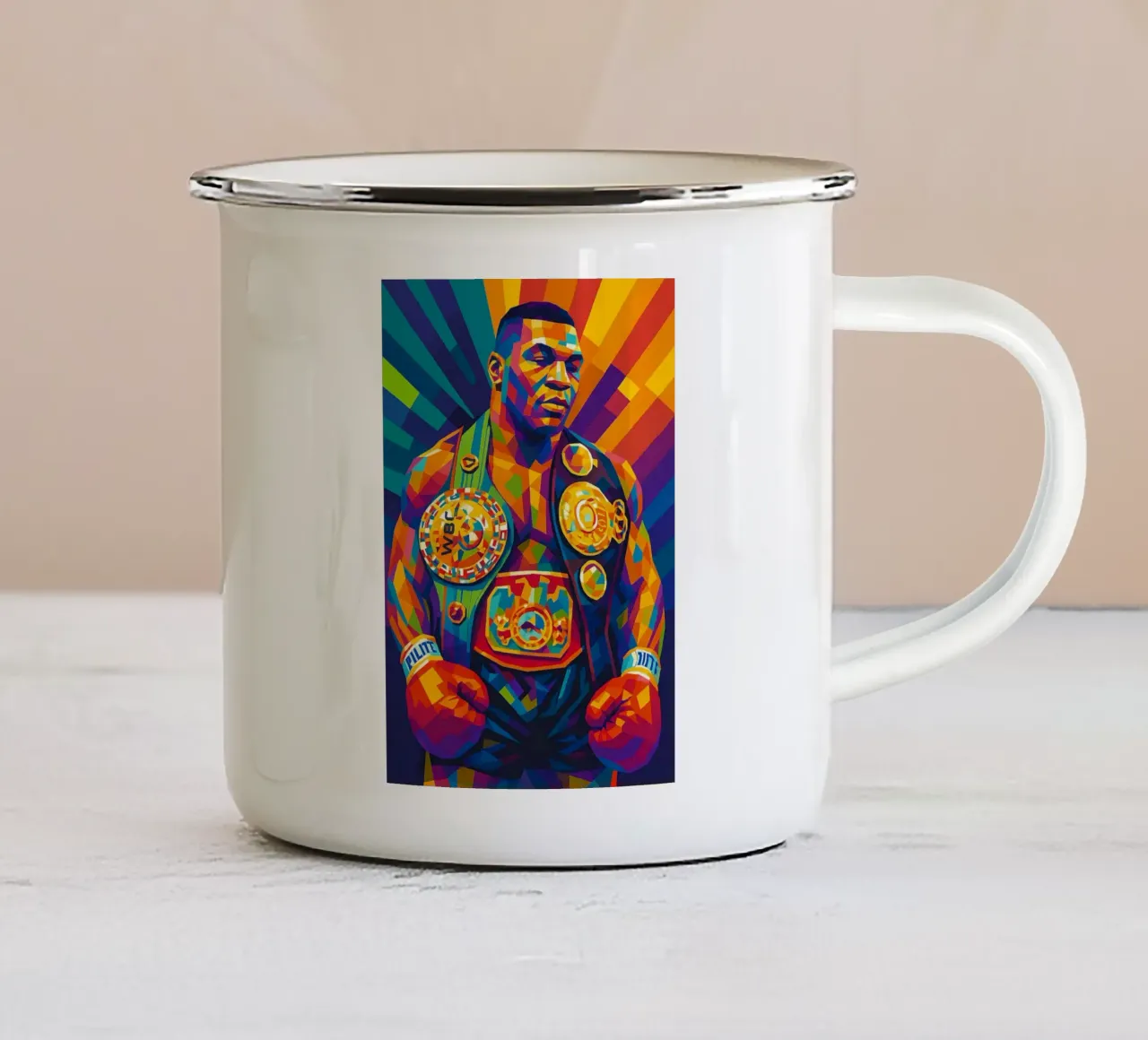 Mike Tyson tazza in smalto da HopeStudio
