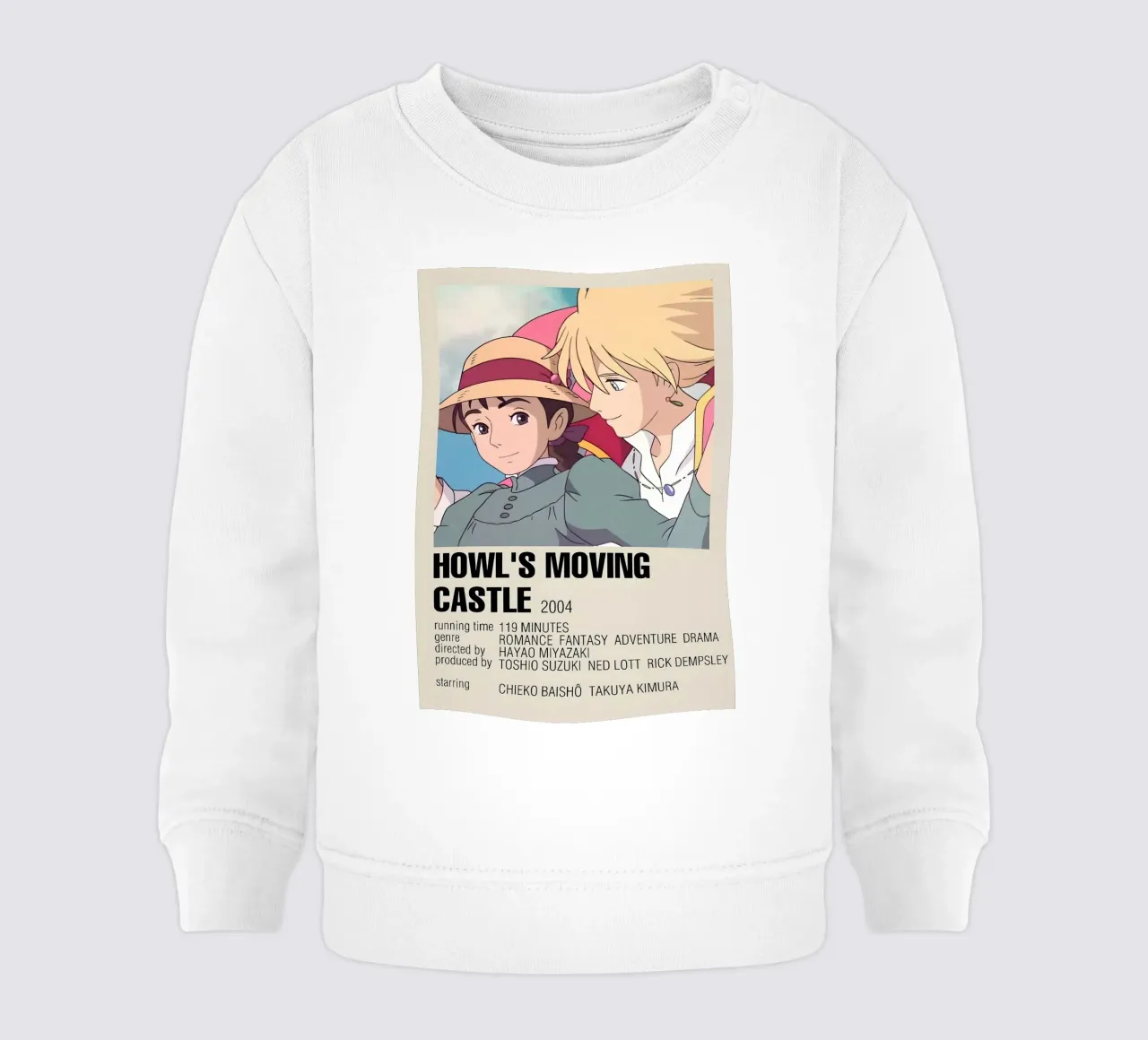 HOWL'S MOVING CASTLE  2004 felpa neonato da Totoya