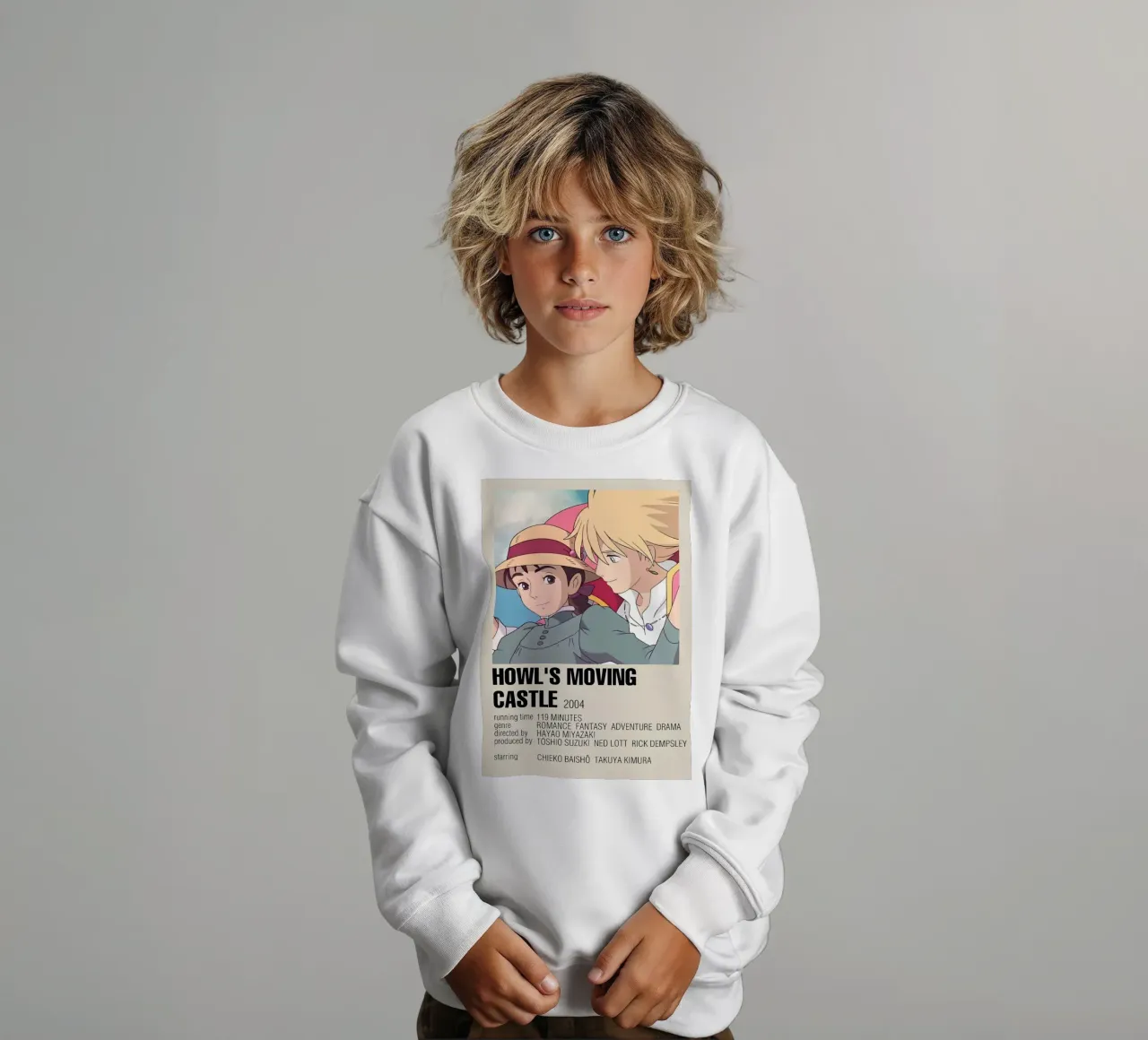 HOWL'S MOVING CASTLE  2004 felpa bambino da Totoya