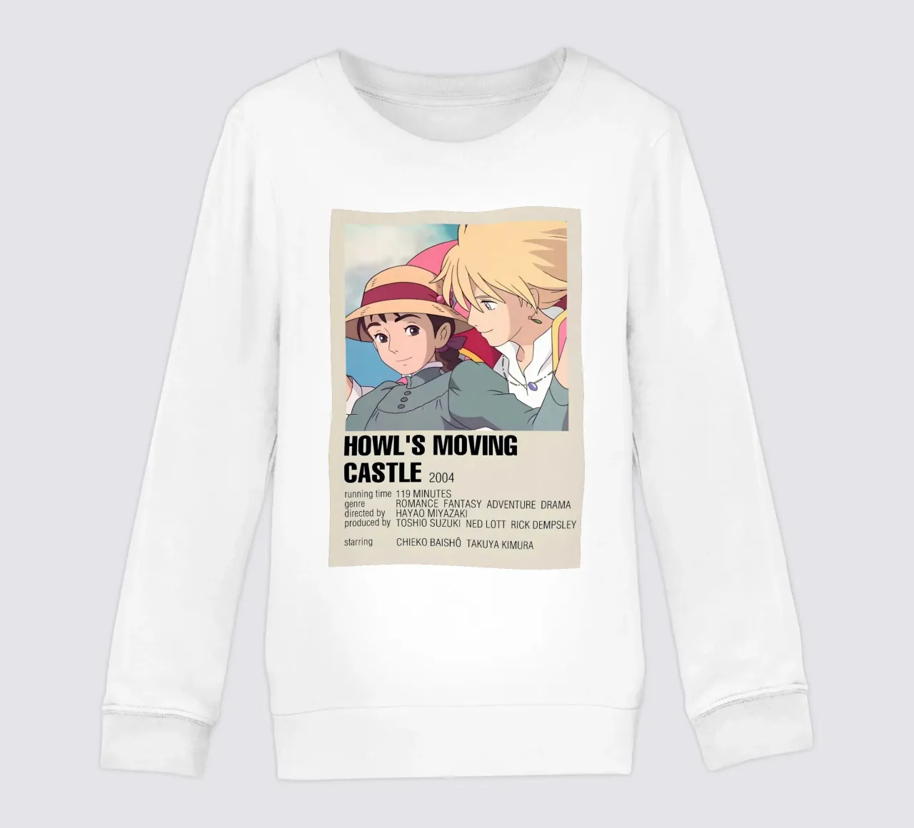 HOWL'S MOVING CASTLE  2004 felpa bambino da Totoya