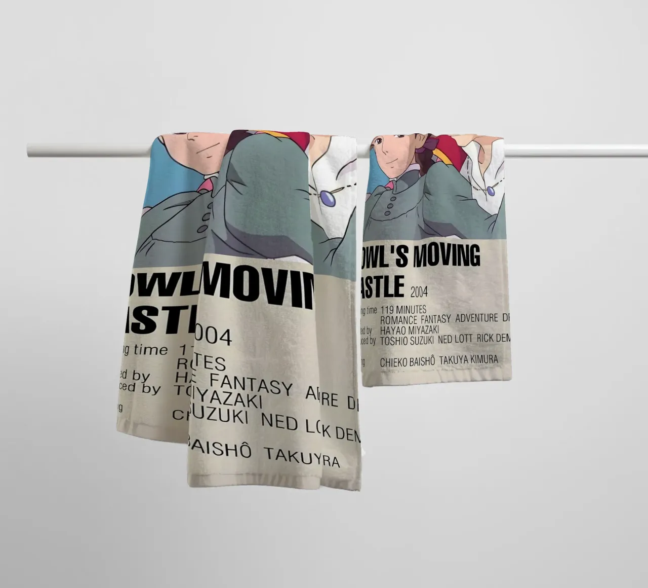 HOWL'S MOVING CASTLE  2004 asciugamano da bagno da Totoya