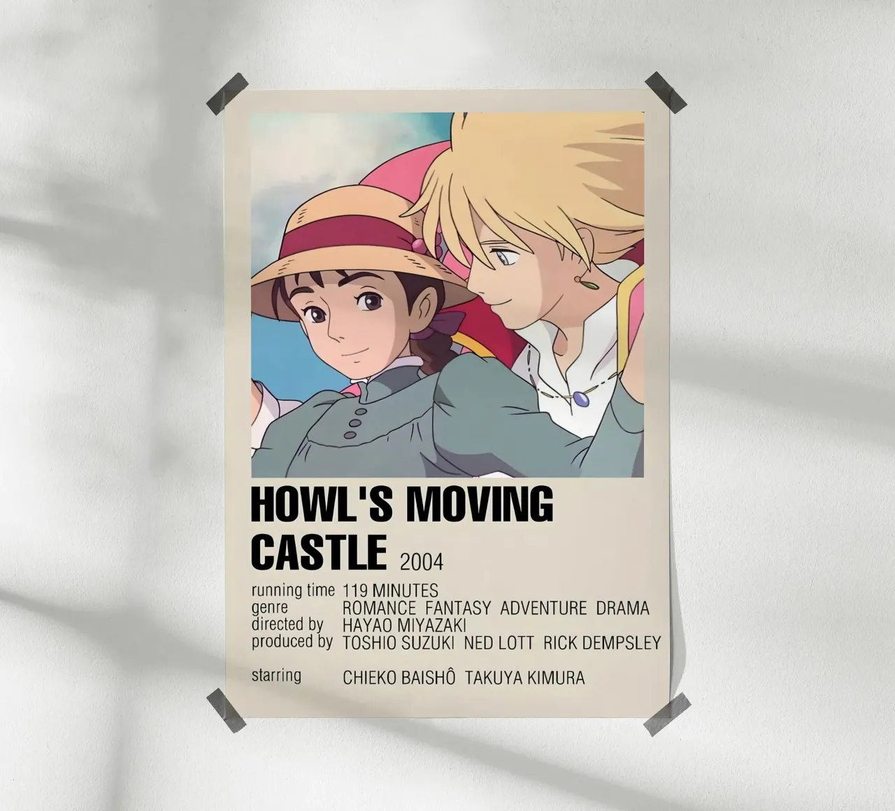 HOWL'S MOVING CASTLE  2004 poster da Totoya