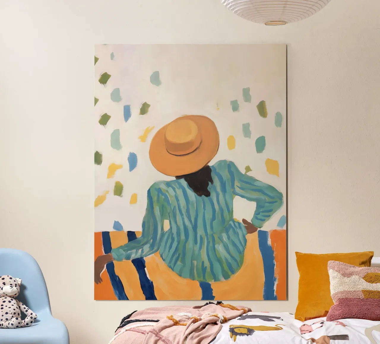 La Dolce Vita, abstracte moderne vrouwenkunst, zomerdruk poster van DolceVita