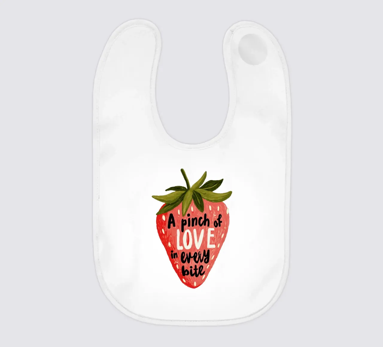 Citazione di frutti di bosco con frutta sorridente e colori tenui bavaglino da Modern Muse