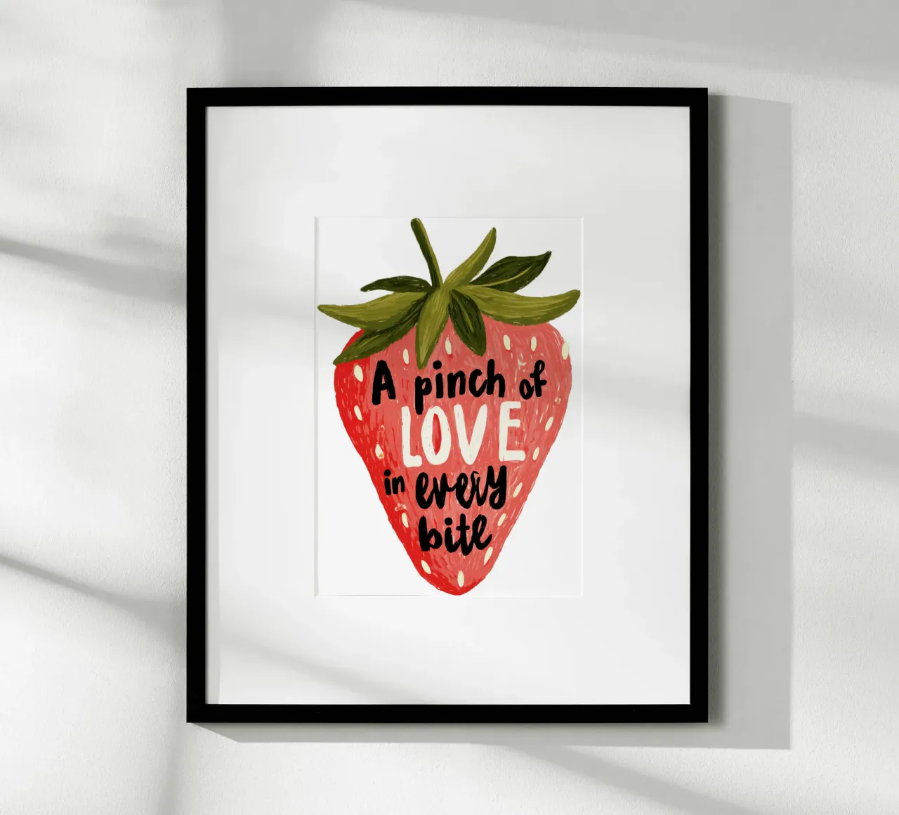 Citazione di frutti di bosco con frutta sorridente e colori tenui poster da Modern Muse
