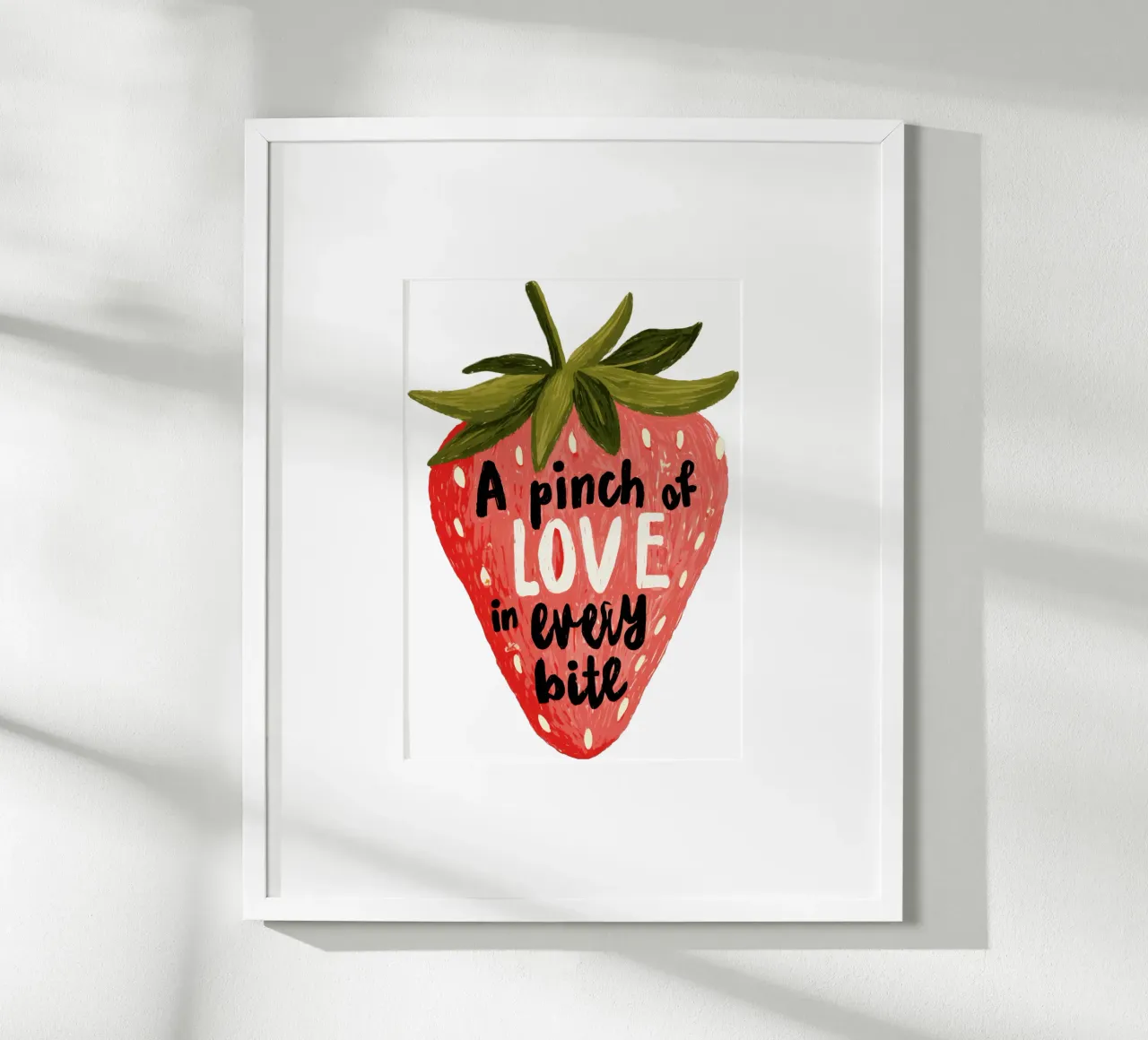 Citazione di frutti di bosco con frutta sorridente e colori tenui carta hahnemühle da Modern Muse