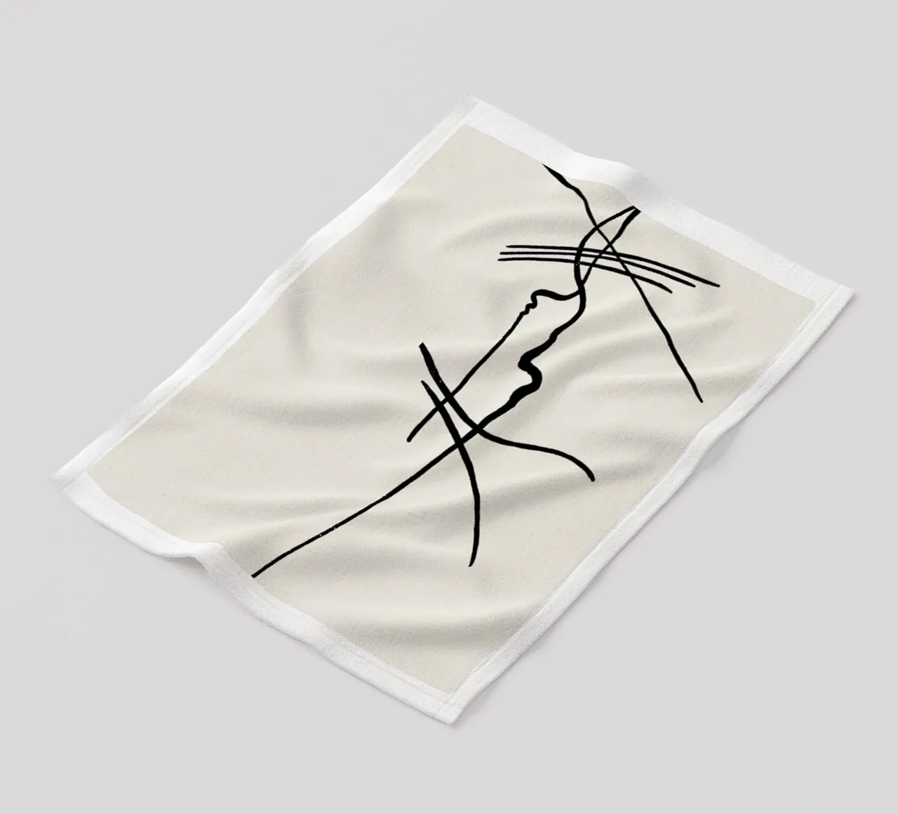 Kandinsky - Diagram 19 coperta in pile da Vintage by JUNIQE