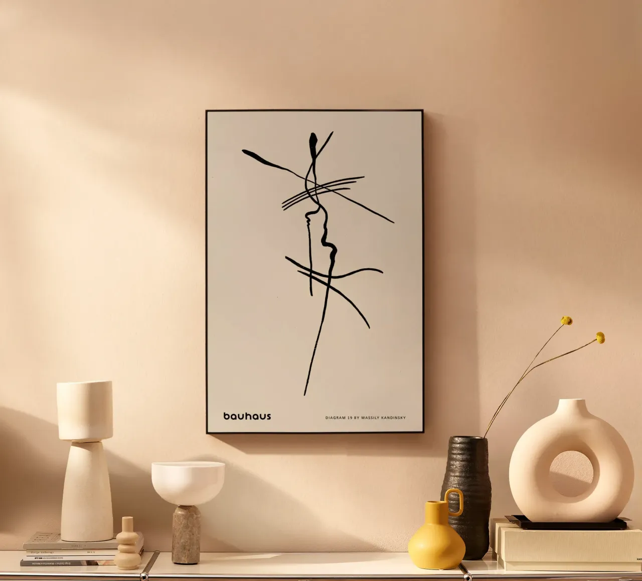 Kandinsky - Diagram 19 alluminio dibond da Vintage by JUNIQE
