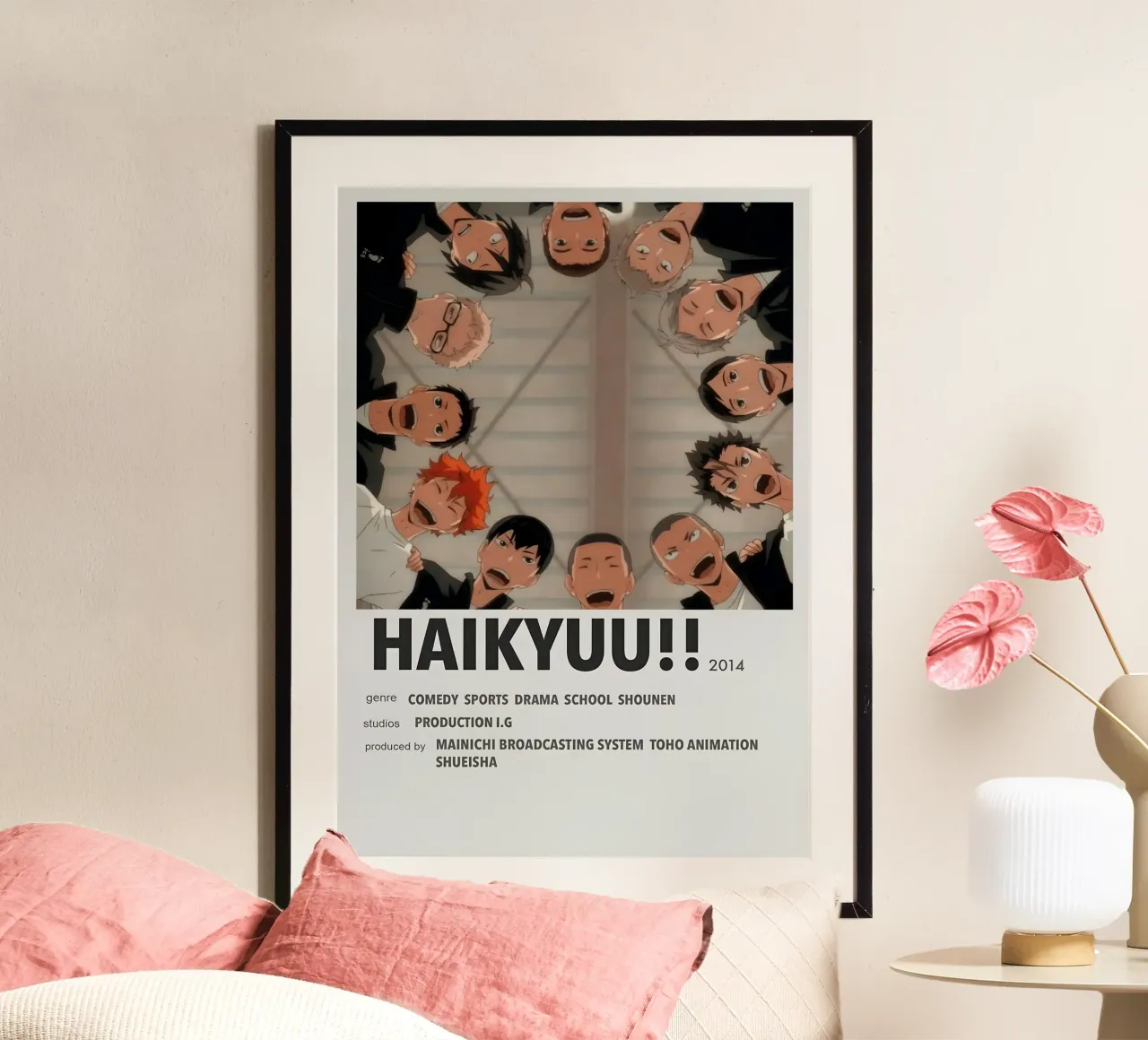 HAIKYUU!!  2014 poster con telaio in alluminio da Totoya