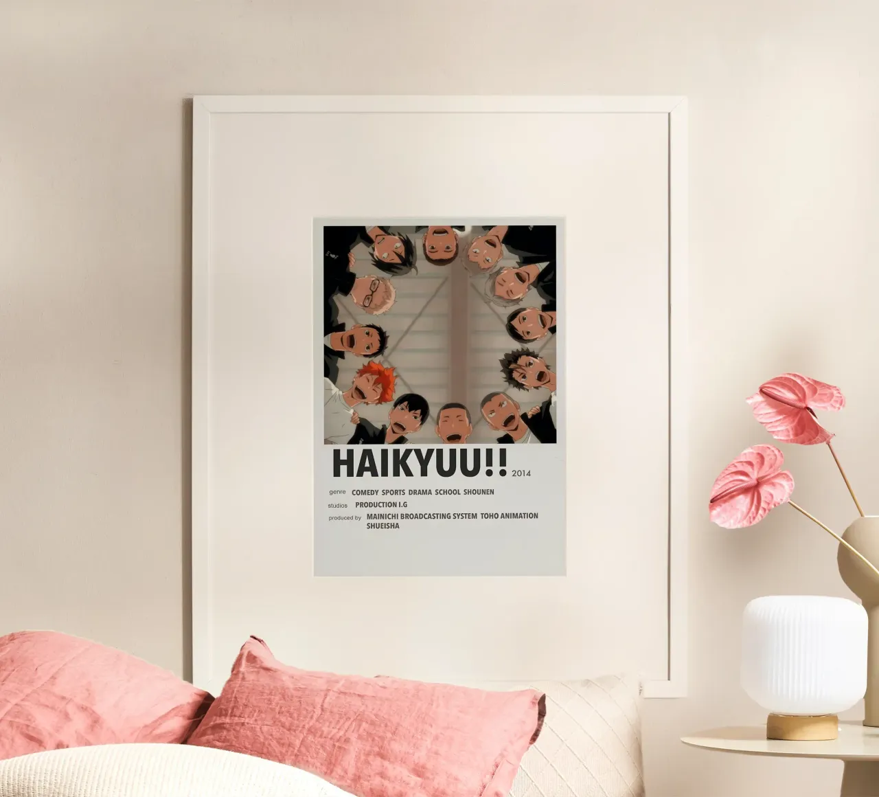 HAIKYUU!!  2014 poster con telaio in alluminio da Totoya