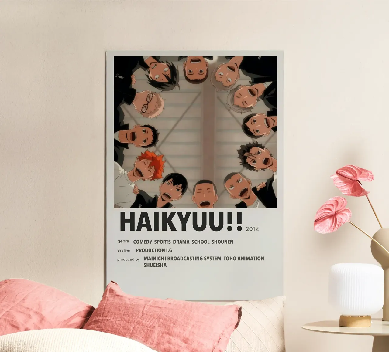HAIKYUU!!  2014 poster con telaio in alluminio da Totoya