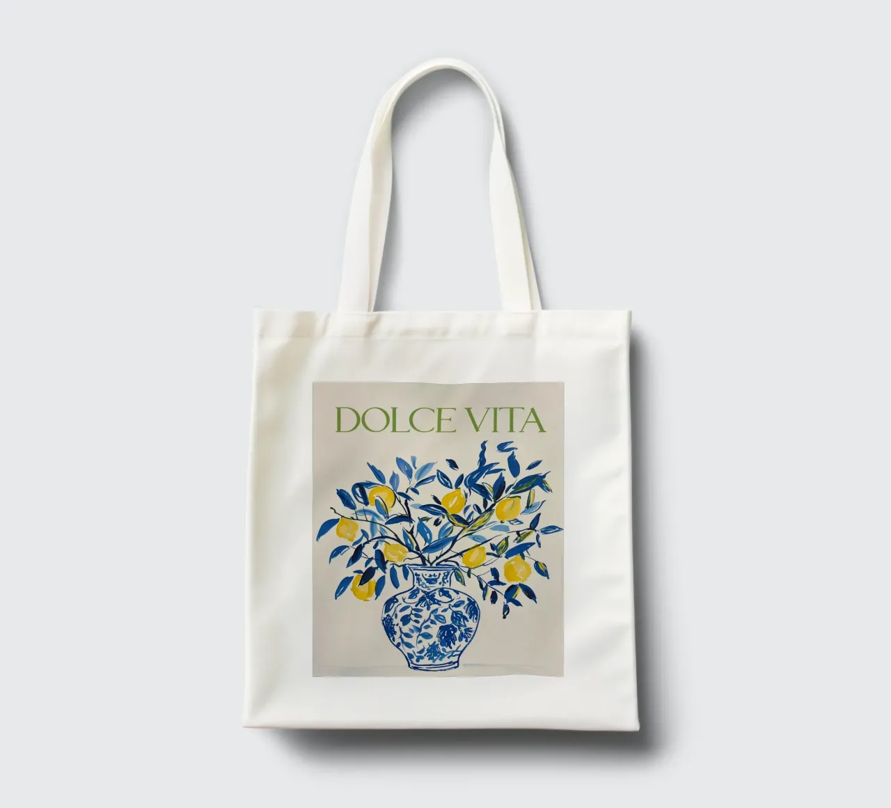 Zitrone drucken, Italien Poster, Zitrone Jutebeutel von DolceVita