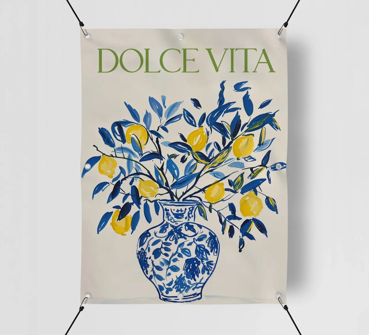 Zitrone drucken, Italien Poster, Zitrone PVC Plane von DolceVita