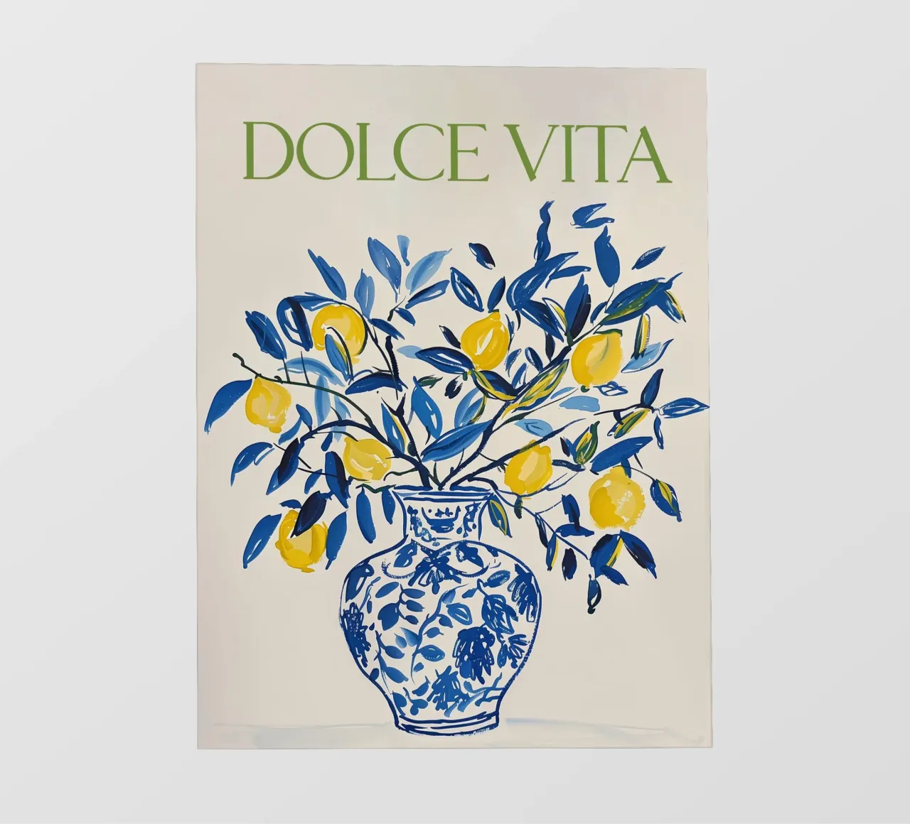Zitrone drucken, Italien Poster, Zitrone PVC Plane von DolceVita